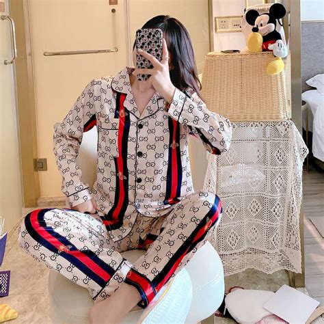 fake gucci pyjamas|gucci pajama set women's.